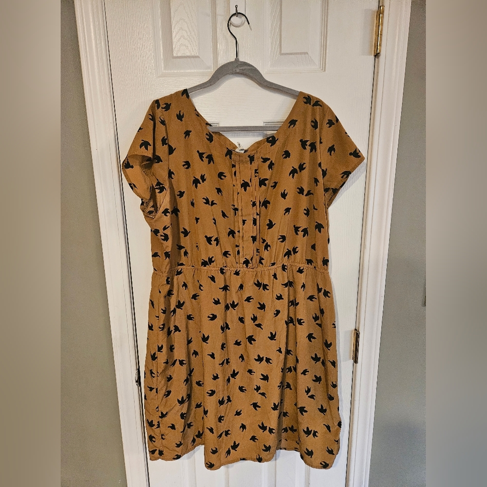 Bird Patterned Dress